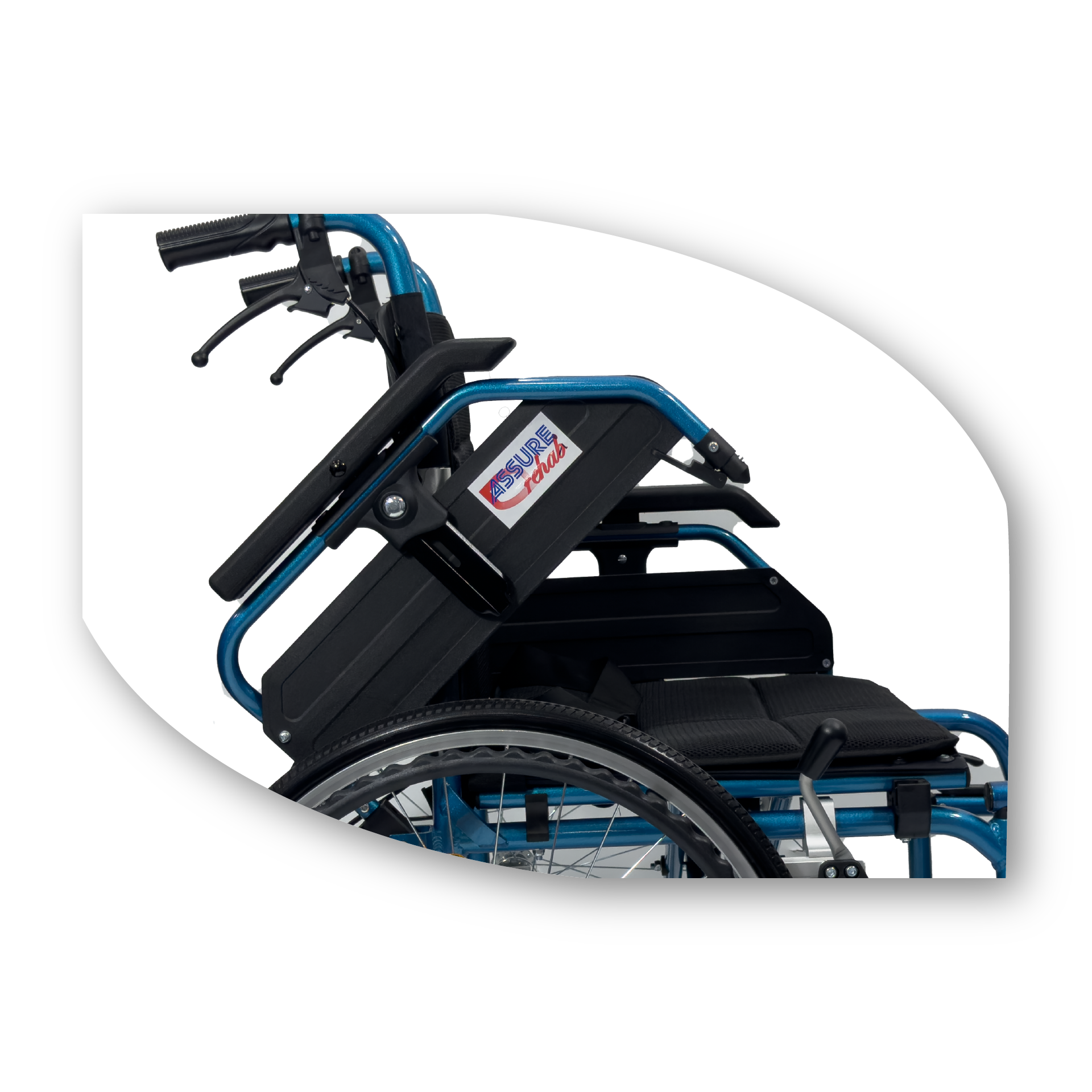 assure rehab lightweight aluminium foldable pushchair singapore